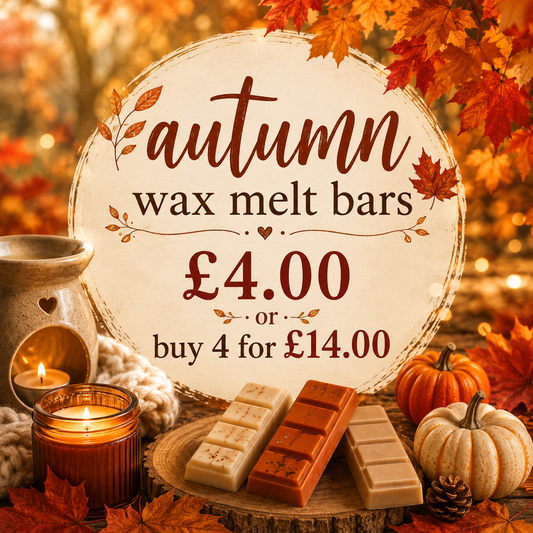 Autumn Wax Melt Bars 🍂 £4.00 each or 4 for £14.00