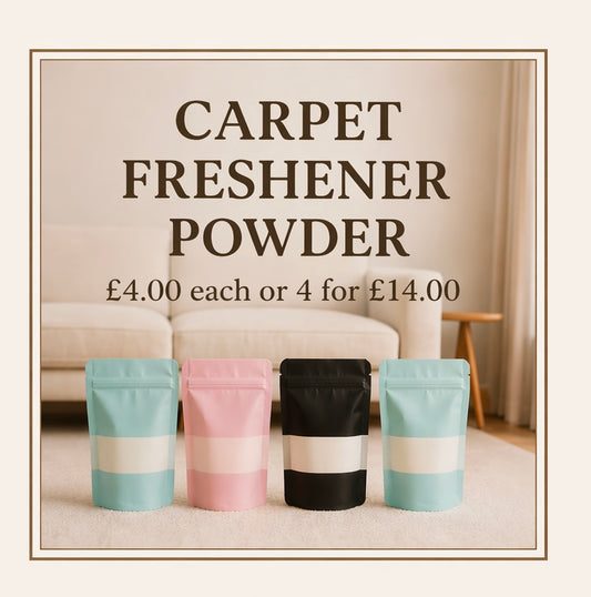 Carpet Freshener powder £4.00 each or 4 for £14.00