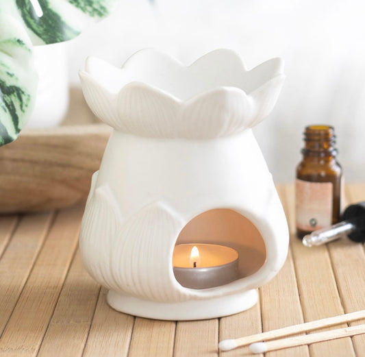 White Lotus Flower Wax Warmer
