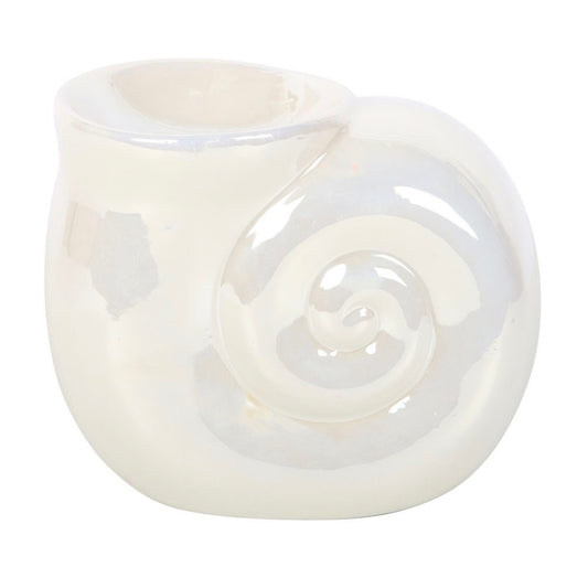 PEARLESCENT SPIRAL SHELL WAX WARMER