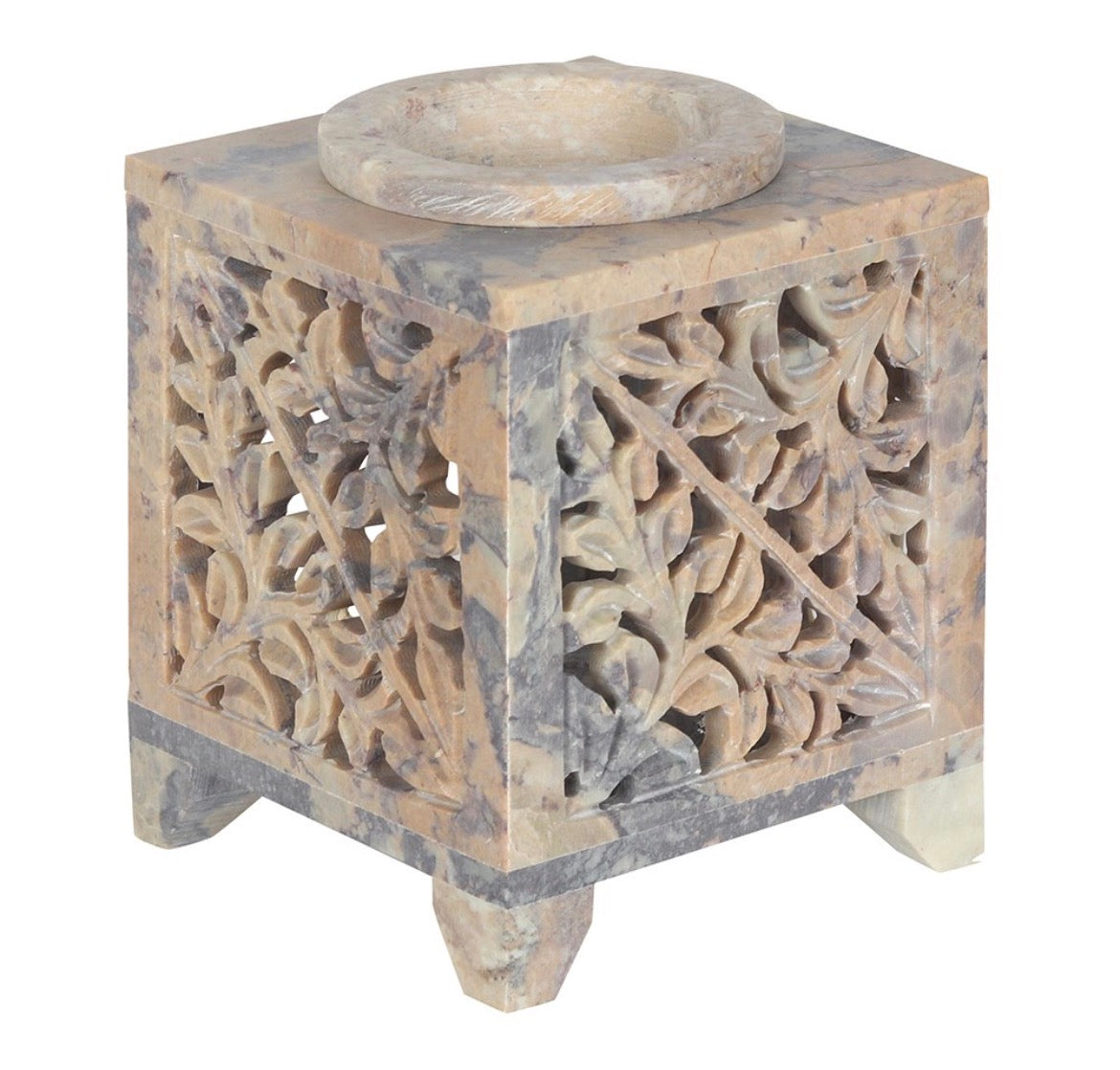 Moroccan Arch Cutout soapstone Wax Warmer