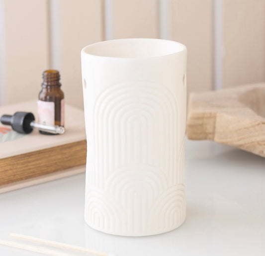 Embossed Arch ceramic Wax Warmer