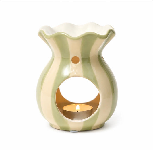 Green Striped Ripple Burner