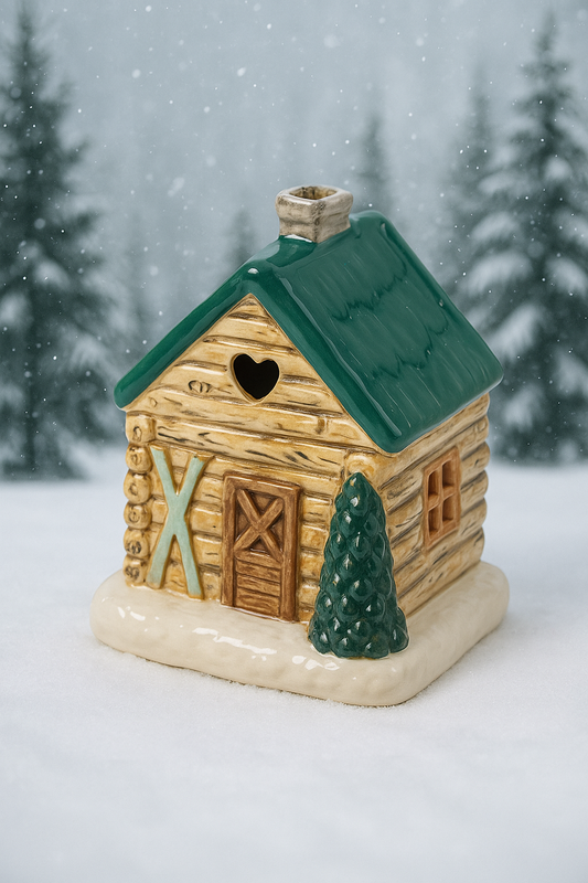 Green Woodland house Wax Warmer