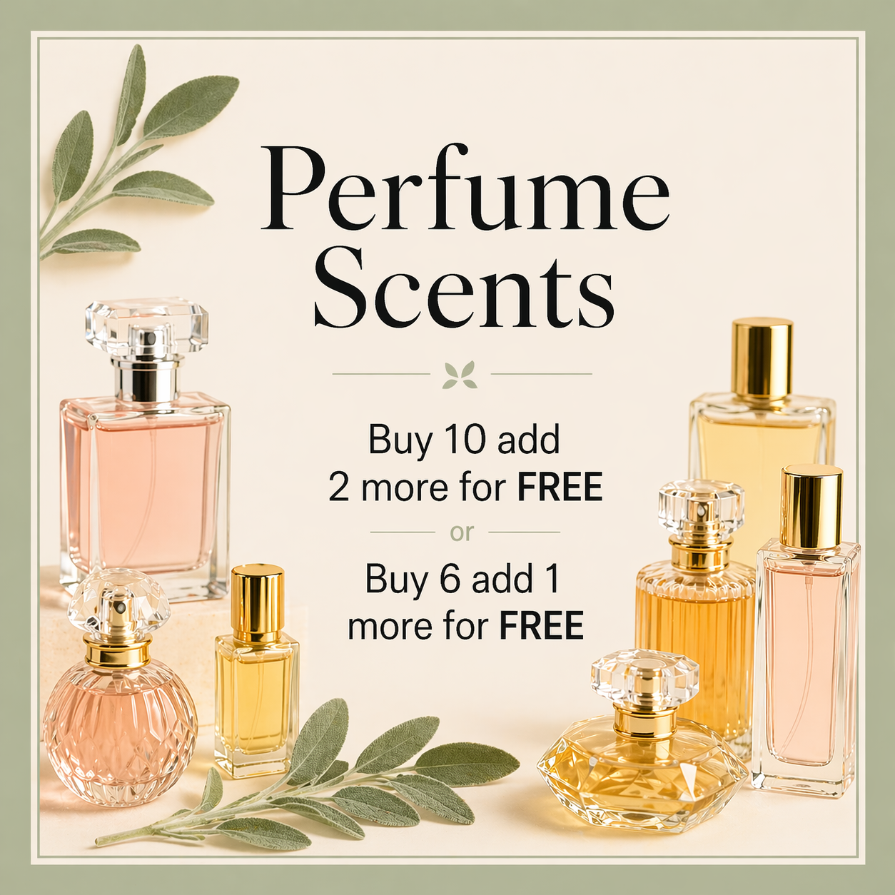 Perfume Collection -PICK & MiX Buy 10 add 2 more for FREE, Buy 6 add 1 more for FREE