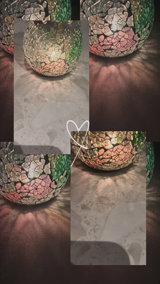 Small mosaic wax warmer